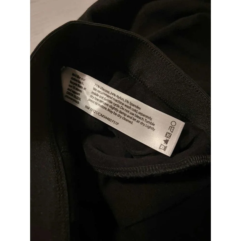 Eileen Fisher Skirt A Line Pull On‎ Stretch Size L Black
